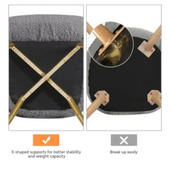 Yaheetech Modern Boucle Fabric Accent Chair For Living Room Bedroom 14 Yaheetech Modern Boucle Fabric Accent Chair For Living Room Bedroom -Furniture Haven Shop GUEST 00f41572 49cb 4193 b67a 9223818ff55b