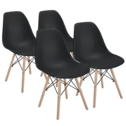 Yaheetech Modern Dining Chairs With Natural Beech Wood Set Of 4 -Furniture Haven Shop GUEST 01077e12 4958 4eb9 9c37 2f35db5e3f36
