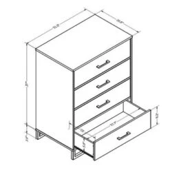 Mixed Material 4 Drawer Dresser - Room Essentials™ 12 Mixed Material 4 Drawer Dresser - Room Essentials™ -Furniture Haven Shop GUEST 0183eaab ffa6 4b7e b8e1 e252b8eb2e08