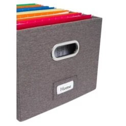 Internet's Best 4-Pack Collapsible File Storage Organizer With Lid - Grey 13 Internet's Best 4-Pack Collapsible File Storage Organizer With Lid - Grey -Furniture Haven Shop GUEST 02d5b279 479b 4d71 9f00 46328d666c25