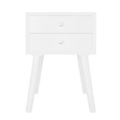 Tangkula Wooden Nightstand With 2 Storage Drawers Accent End Side Table For Bedroom&Living Room 21 Tangkula Wooden Nightstand With 2 Storage Drawers Accent End Side Table For Bedroom&Living Room -Furniture Haven Shop GUEST 03b48dfe 342c 4858 acea ccb141faa09a