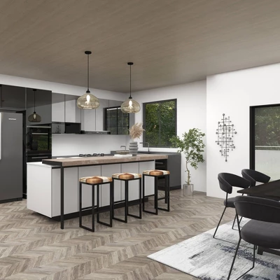 Industrial Cowhide And Metal Bar Height Stool Brown - Olivia & May 13 Industrial Cowhide And Metal Bar Height Stool Brown - Olivia & May - Image 13