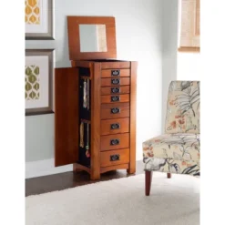 Delia Jewelry Armoire Brown - Powell Company -Furniture Haven Shop GUEST 0454207a 822a 4010 846b b8a617a392c9