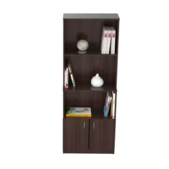 63" Bookcase Espresso - Inval -Furniture Haven Shop GUEST 0456533e 6fce 4bbc be41 81fbb28abe25