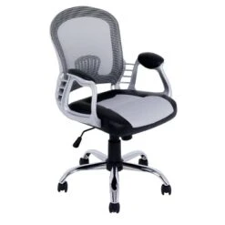 Workspace Executive Office Chair Leatherette And Mesh - CorLiving -Furniture Haven Shop GUEST 0495efbe 1d1d 460b ae25 289aa1403bd6