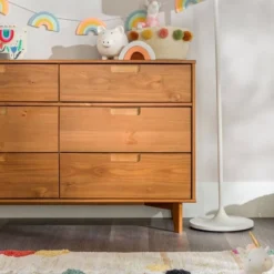 Mid-Century Modern Groove Wood 6 Drawer Dresser - Saracina Home -Furniture Haven Shop GUEST 04d23956 eefc 461e adbc 47cd243dd32b