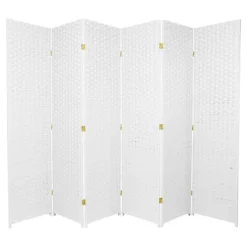 6 Ft. Tall Woven Fiber Room Divider 6 Panels - Oriental Furniture -Furniture Haven Shop GUEST 05717b25 728e 4409 b75b 535b3f51aae4