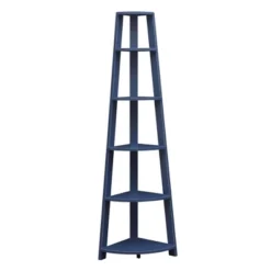 71" Newport 5 Tier Corner Bookshelf - Breighton Home -Furniture Haven Shop GUEST 05b823e8 6faf 4558 a6d1 1da6783da11c