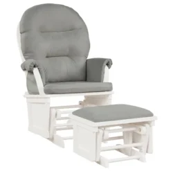 Costway Baby Nursery Relax Rocker Rocking Chair Glider &Ottoman Set W/Cushion Light Grey BeigeDark Grey 23 Costway Baby Nursery Relax Rocker Rocking Chair Glider &Ottoman Set W/Cushion Light Grey BeigeDark Grey -Furniture Haven Shop GUEST 06547a89 fcad 4755 9fe6 d3737ed27987