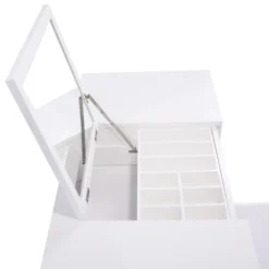 Tangkula 2 Drawers Make-up Mirror Set Vanity Dressing Table Flip-type Desktop With Stool 13 Tangkula 2 Drawers Make-up Mirror Set Vanity Dressing Table Flip-type Desktop With Stool -Furniture Haven Shop GUEST 06b45097 1192 4d23 a43f e50d4ab425b0