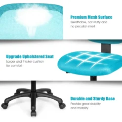 Costway Mesh Office Chair Low-Back Armless Computer Desk Chair Adjustable Height BluePinkPurple -Furniture Haven Shop GUEST 0770debb da3b 4b2b 8fcc 2ea43b1b70d0