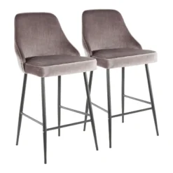 Set Of 2 Marcel Contemporary Counter Height Barstools - LumiSource 22 Set Of 2 Marcel Contemporary Counter Height Barstools - LumiSource -Furniture Haven Shop GUEST 07761acf ecf0 4ca7 8243 4ccc55139bea