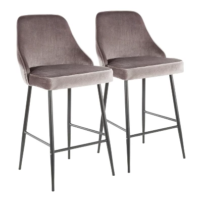 Set Of 2 Marcel Contemporary Counter Height Barstools - LumiSource 11 Set Of 2 Marcel Contemporary Counter Height Barstools - LumiSource - Image 11