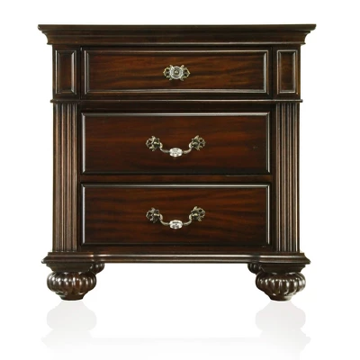 3pc California King Pennings Traditional Bed Set And Nightstand With Chest Dark Walnut - HOMES: Inside + Out 16 3pc California King Pennings Traditional Bed Set And Nightstand With Chest Dark Walnut - HOMES: Inside + Out - Image 16