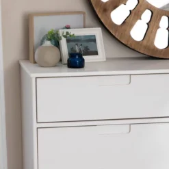 Mid-Century Modern Groove Wood 6 Drawer Dresser - Saracina Home -Furniture Haven Shop GUEST 09189a25 a52f 4f7e 8d7c e7918ddf26d1