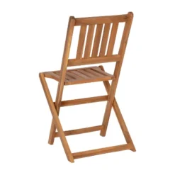 Merrick Lane Three Piece Solid Acacia Wood Folding Patio Bistro Set With Lightweight Round Table And Two Chairs, Natural 23 Merrick Lane Three Piece Solid Acacia Wood Folding Patio Bistro Set With Lightweight Round Table And Two Chairs, Natural -Furniture Haven Shop GUEST 09eb27b5 ab78 4bdb 91d6 5ef586563f3c