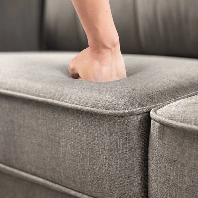 56.7" Sayan Loveseat Sofa With USB Sand Gray - Zinus 4 56.7" Sayan Loveseat Sofa With USB Sand Gray - Zinus - Image 4