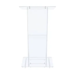 Lectern With Shelf Clear Acrylic - Hampden Furnishings -Furniture Haven Shop GUEST 0bdfd8f1 546b 4e7b a10a 561a6b342e55