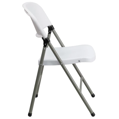 Emma And Oliver 2 Pack Commercial White Plastic Event Party Rental Folding Chair 8 Emma And Oliver 2 Pack Commercial White Plastic Event Party Rental Folding Chair - Image 8