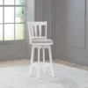 30" Presque Isle Wood Bar Height Swivel Stool White - Hillsdale Furniture
