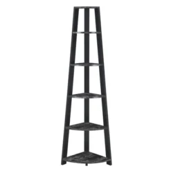 71" Newport 5 Tier Corner Bookshelf - Breighton Home -Furniture Haven Shop GUEST 0c4e7402 0cc5 4e31 a2e1 ed71e4b5dfef