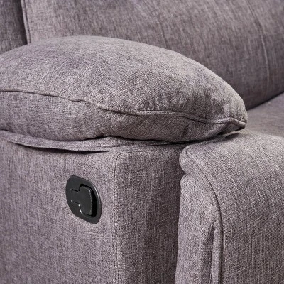 Estrada Contemporary Glider Recliner Charcoal Tweed - Christopher Knight Home 3 Estrada Contemporary Glider Recliner Charcoal Tweed - Christopher Knight Home - Image 3