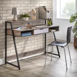 Sahana Desk Black/Driftwood - Buylateral
