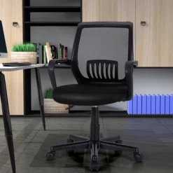 Costway Mid-Back Office Executive Chair Mesh Chair Height Adjustable W/ Lumbar Support -Furniture Haven Shop GUEST 0df5656b 2f28 4b56 b5e8 946017c84ec0