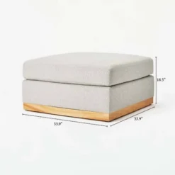Woodland Hills Modular Sectional Ottoman Light Gray - Threshold™ Designed With Studio McGee -Furniture Haven Shop GUEST 0ed068aa 7686 4196 a244 18c08b84b454