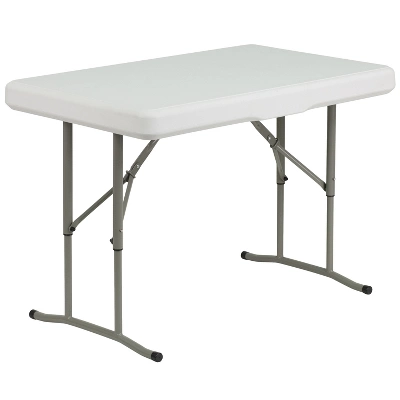 Emma And Oliver 3 Piece Portable Plastic Folding Bench And Table Set 4 Emma And Oliver 3 Piece Portable Plastic Folding Bench And Table Set - Image 4