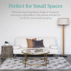 Best Choice Products Modern Faux Leather Convertible Futon Sofa W/ Removable Armrests, Metal Legs, 2 Cupholders - White 10 Best Choice Products Modern Faux Leather Convertible Futon Sofa W/ Removable Armrests, Metal Legs, 2 Cupholders - White -Furniture Haven Shop GUEST 0f36b082 e78d 4c3e b091 31a8e7667e19