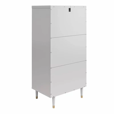 Elizabeth 5 Drawer Dresser Dove Gray - CosmoLiving By Cosmopolitan 4 Elizabeth 5 Drawer Dresser Dove Gray - CosmoLiving By Cosmopolitan - Image 4