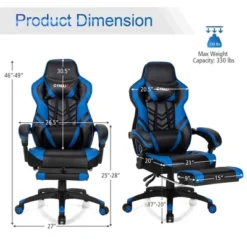 Costway Office Computer Desk Chair Gaming Chair Adjustable Swivel W/Footrest 17 Costway Office Computer Desk Chair Gaming Chair Adjustable Swivel W/Footrest -Furniture Haven Shop GUEST 1067570c 926d 4880 b6c1 1618b04eb020