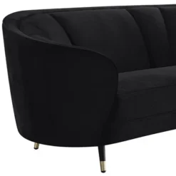 92" Achim Sofa Black Velvet - Acme Furniture -Furniture Haven Shop GUEST 108e85ce fe17 4f3b 9245 c6e19deee3b2