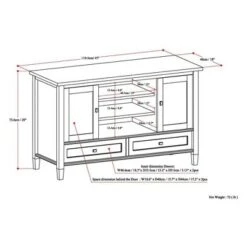 47" Norfolk Solid Wood TV Stand - WyndenHall -Furniture Haven Shop GUEST 109a55de 3720 497a a9ae 387e0e35e93b