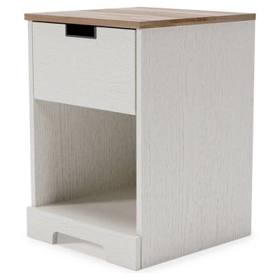 Vaibryn Nightstand Brown/Beige/White - Signature Design By Ashley 4 Vaibryn Nightstand Brown/Beige/White - Signature Design By Ashley - Image 4