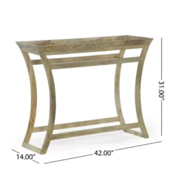 Meagher Rustic Handcrafted Mango Wood Console Table Natural - Christopher Knight Home 15 Meagher Rustic Handcrafted Mango Wood Console Table Natural - Christopher Knight Home -Furniture Haven Shop GUEST 11a441b5 7583 4513 919b f6b7a4827d4a