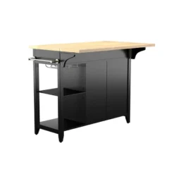 Ultom Expandable Freestanding Kitchen Island Black/Natural - Aiden Lane 14 Ultom Expandable Freestanding Kitchen Island Black/Natural - Aiden Lane -Furniture Haven Shop GUEST 1239d05f 3dd0 43fc a70f ab3fd74d8008