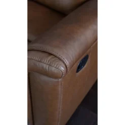 Gilbert Leather Manual Reclining Loveseat Brown - Abbyson Living -Furniture Haven Shop GUEST 12be6914 5a6d 4bf2 98d9 80d50e41c09b
