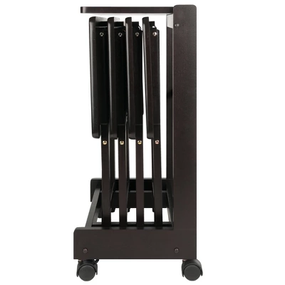 5pc Brienda Set Flip Top Snack Table - Winsome 4 5pc Brienda Set Flip Top Snack Table - Winsome - Image 4