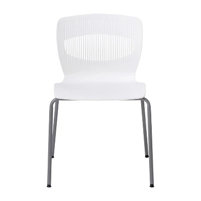 Emma And Oliver Heavy Duty 770 Lb. Capacity Ergonomic Polypropylene Stack Chair With Lumbar Support And Steel Frame 10 Emma And Oliver Heavy Duty 770 Lb. Capacity Ergonomic Polypropylene Stack Chair With Lumbar Support And Steel Frame - Image 10