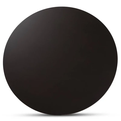 48" Kenji Wide Round Wood Dining Table Dark Brown - Baxton Studio 2 48" Kenji Wide Round Wood Dining Table Dark Brown - Baxton Studio - Image 2