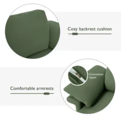 Costway Set Of 2 Upholstered Single Sofa Fabric Accent Armchair Metal Legs 14 Costway Set Of 2 Upholstered Single Sofa Fabric Accent Armchair Metal Legs -Furniture Haven Shop GUEST 14ef8e9a b55f 43de a01a a15dfa18c838