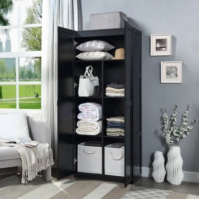 Hopkins Modern 7 Shelf Freestanding Storage Closet - Manhattan Comfort 2 Hopkins Modern 7 Shelf Freestanding Storage Closet - Manhattan Comfort - Image 2