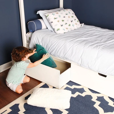 Max & Lily Twin House Bed With Storage Drawers 4 Max & Lily Twin House Bed With Storage Drawers - Image 4