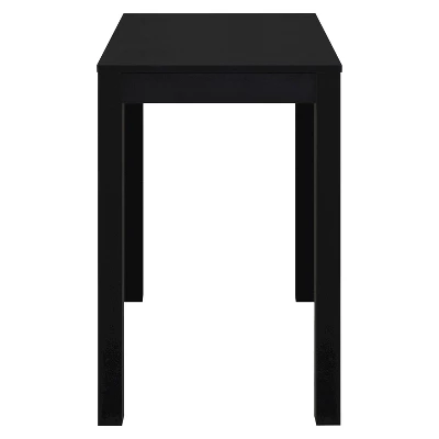 George Wood Writing Desk With Drawers Black - Room & Joy 2 George Wood Writing Desk With Drawers Black - Room & Joy - Image 2