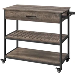 Yaheetech 3-Tier Rolling Kitchen Island Utility Kitchen Cart With Storage Drawer & Shelves -Furniture Haven Shop GUEST 163a33f2 9c71 4e7f 835f d24fd09c1cb5