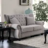 Irving Tufted Loveseat Light Gray - HOMES: Inside + Out
