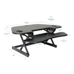 Height Adjustable Sit To Standing Corner Desk Riser - Rocelco -Furniture Haven Shop GUEST 1785a799 91f1 480c 9e2c 620a3363398a