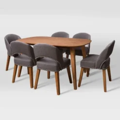 7pc Tiffany Wood Dining Set - CorLiving -Furniture Haven Shop GUEST 17efd80c e38b 4a71 8829 a1c5620790f7